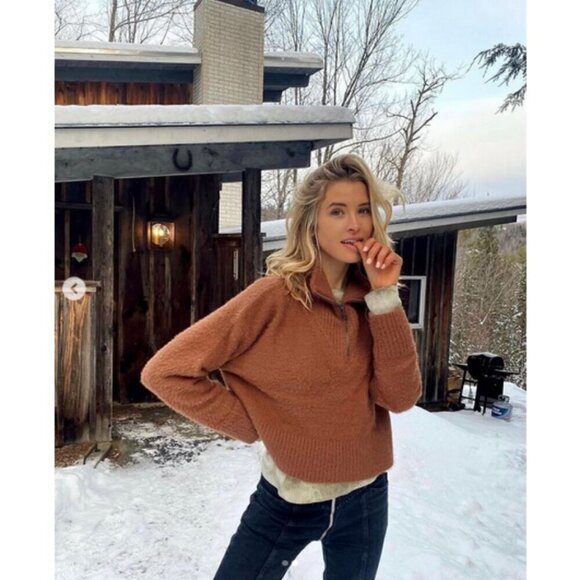 💕CAMILA COELHO💕 Jaelyn Pullover ~ Toffee Brown Medium - Picture 7 of 16